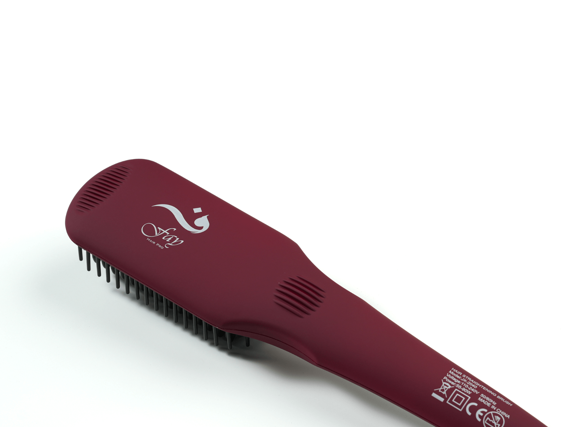 Ionic Straightener Brush - Red