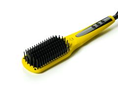 Ionic Straightener Brush - Yellow