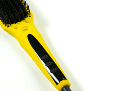 Ionic Straightener Brush - Yellow