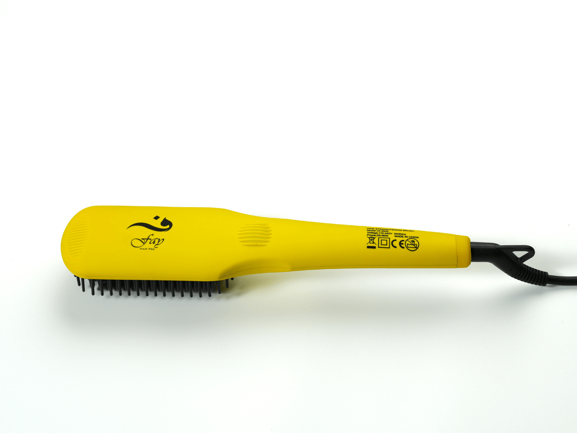 Ionic Straightener Brush - Yellow