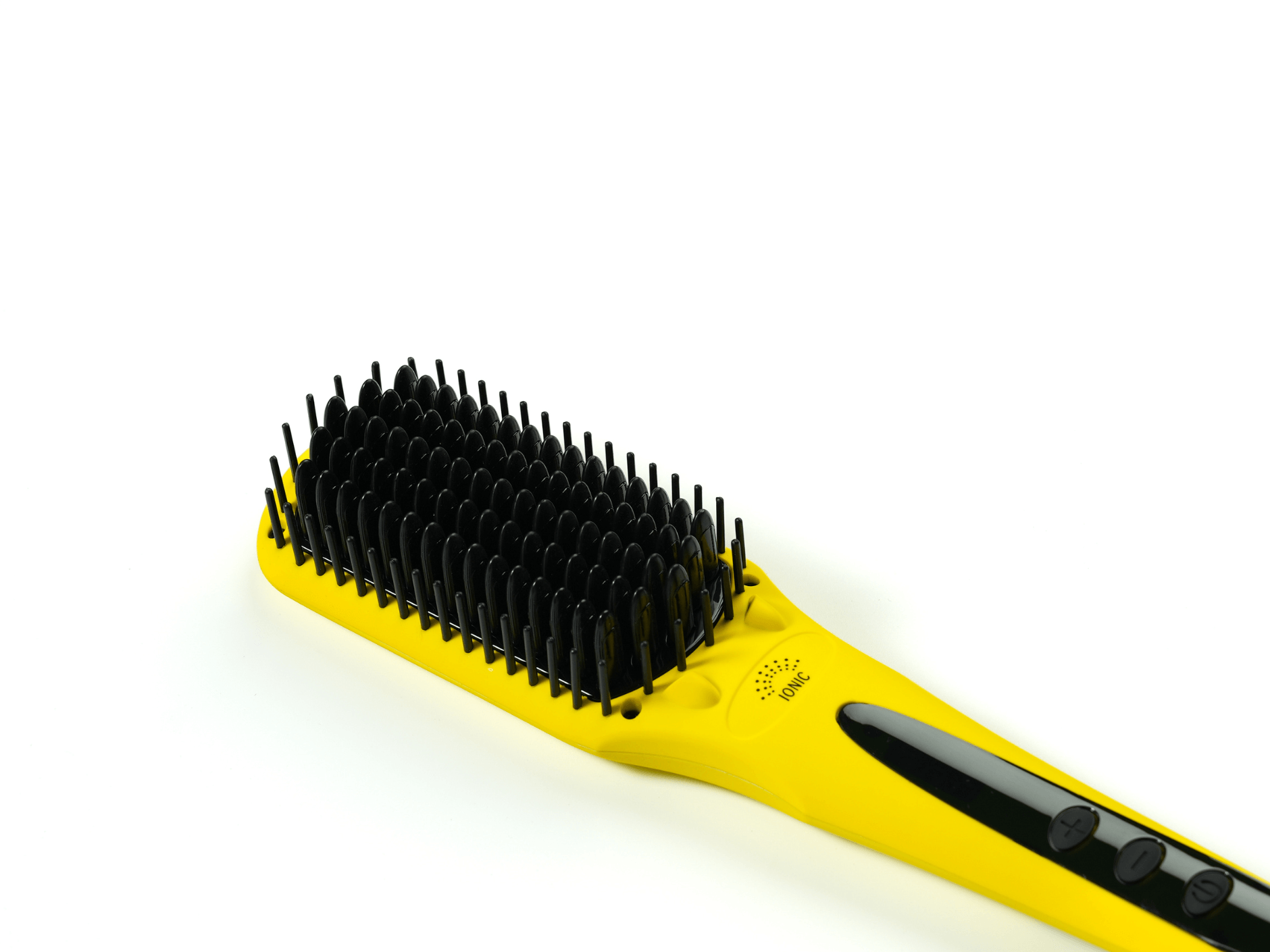 Ionic Straightener Brush - Yellow