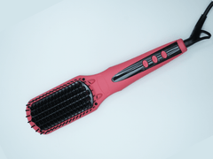 Ionic Straightener Brush - Pink