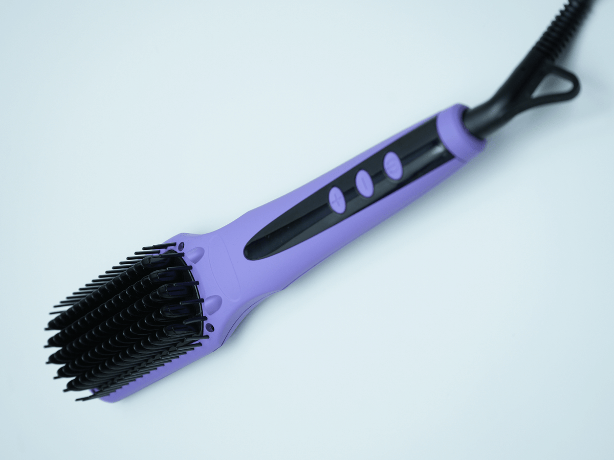 Ionic Straightener Brush - Purple